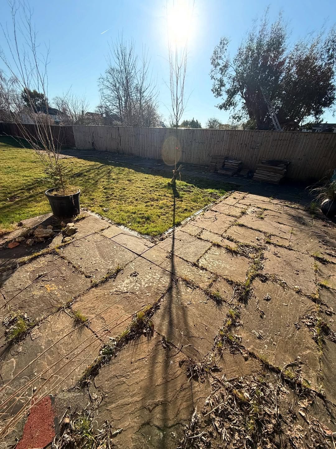 A fresh start for this outdoor space 🌿We started by removing old tired sandstone patio and unev (7)